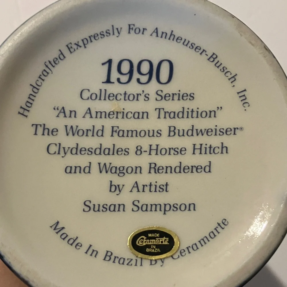 Budweiser pair steins
